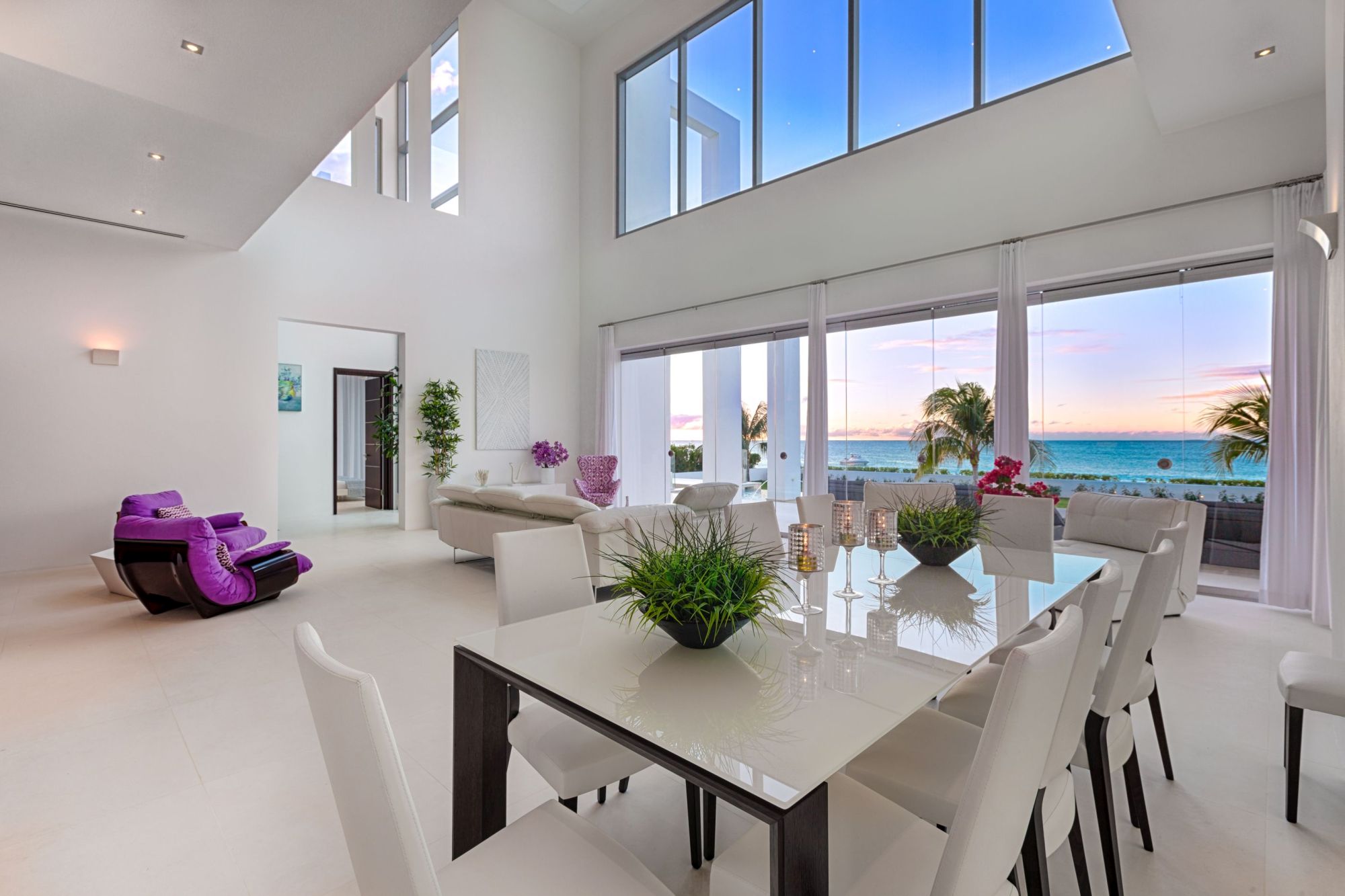 main lounge of the beach house, anguilla