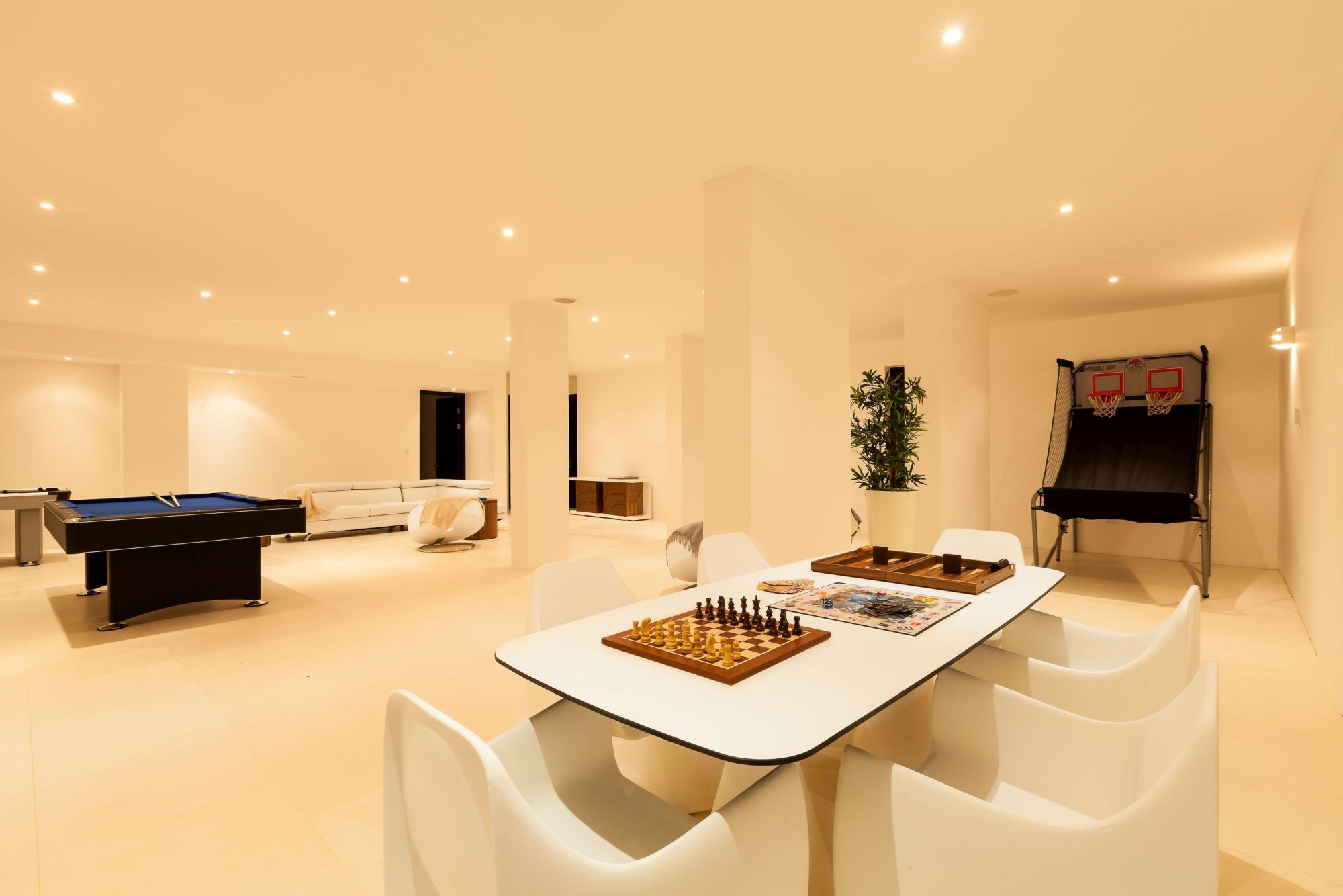 entertainment room of the beach house, anguilla