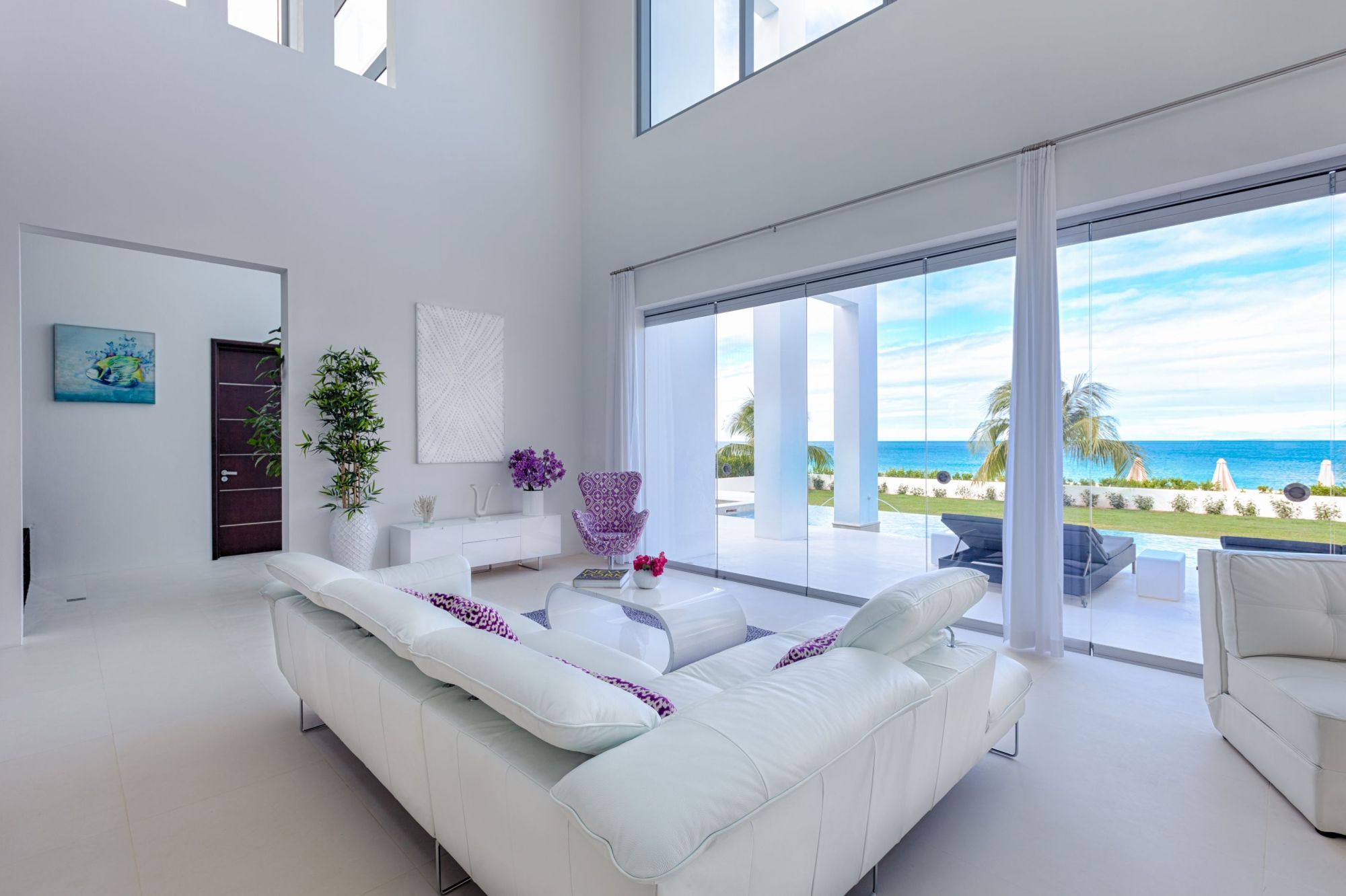 main lounge of the beach house, anguilla