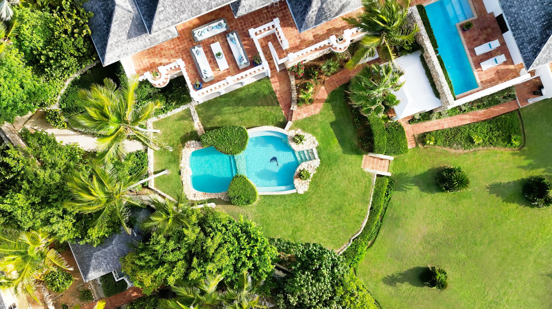 Aerial View of Villa Indigo in Anguilla