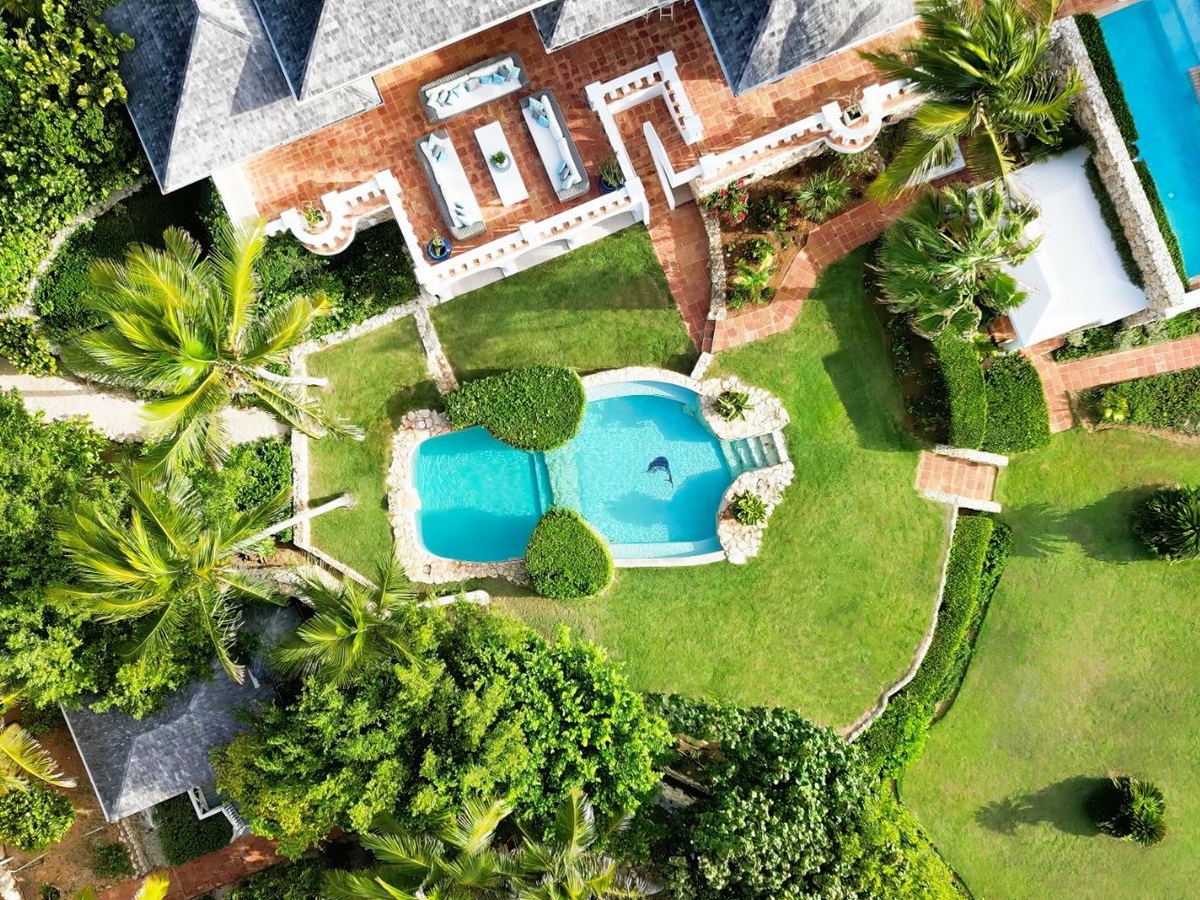 Aerial View of Villa Indigo in Anguilla