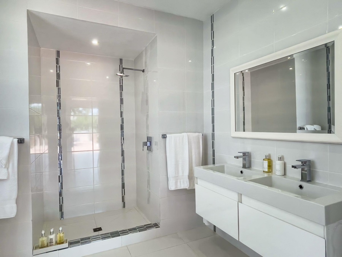 Bathroom at Villa Indigo in Anguilla