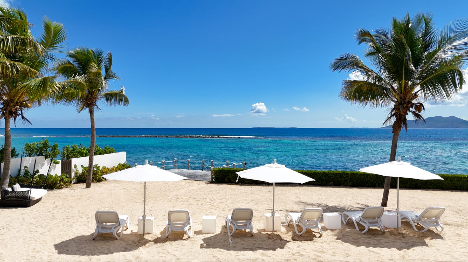 Beach at Villa Indigo in Anguilla 