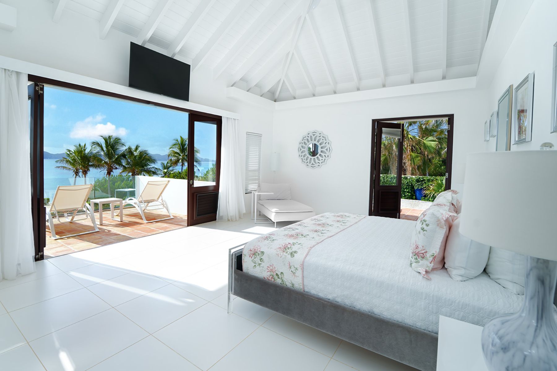 Bedroom One at Villa Indigo in Anguilla 
