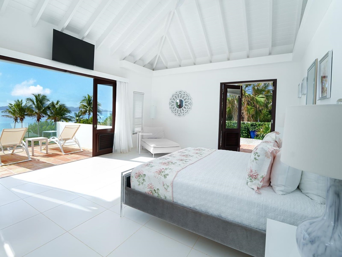 Bedroom One at Villa Indigo in Anguilla