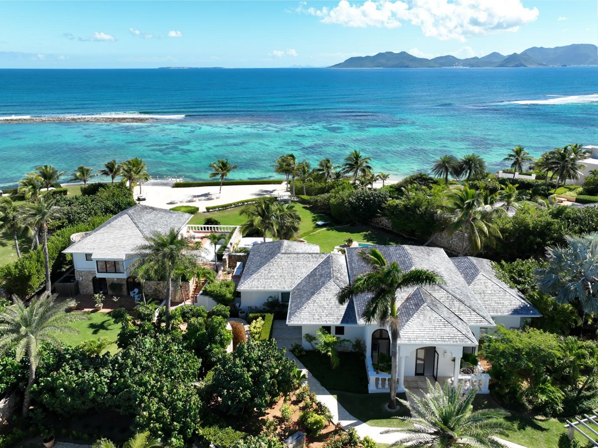 Front Exterior of Villa Indigo in Anguilla