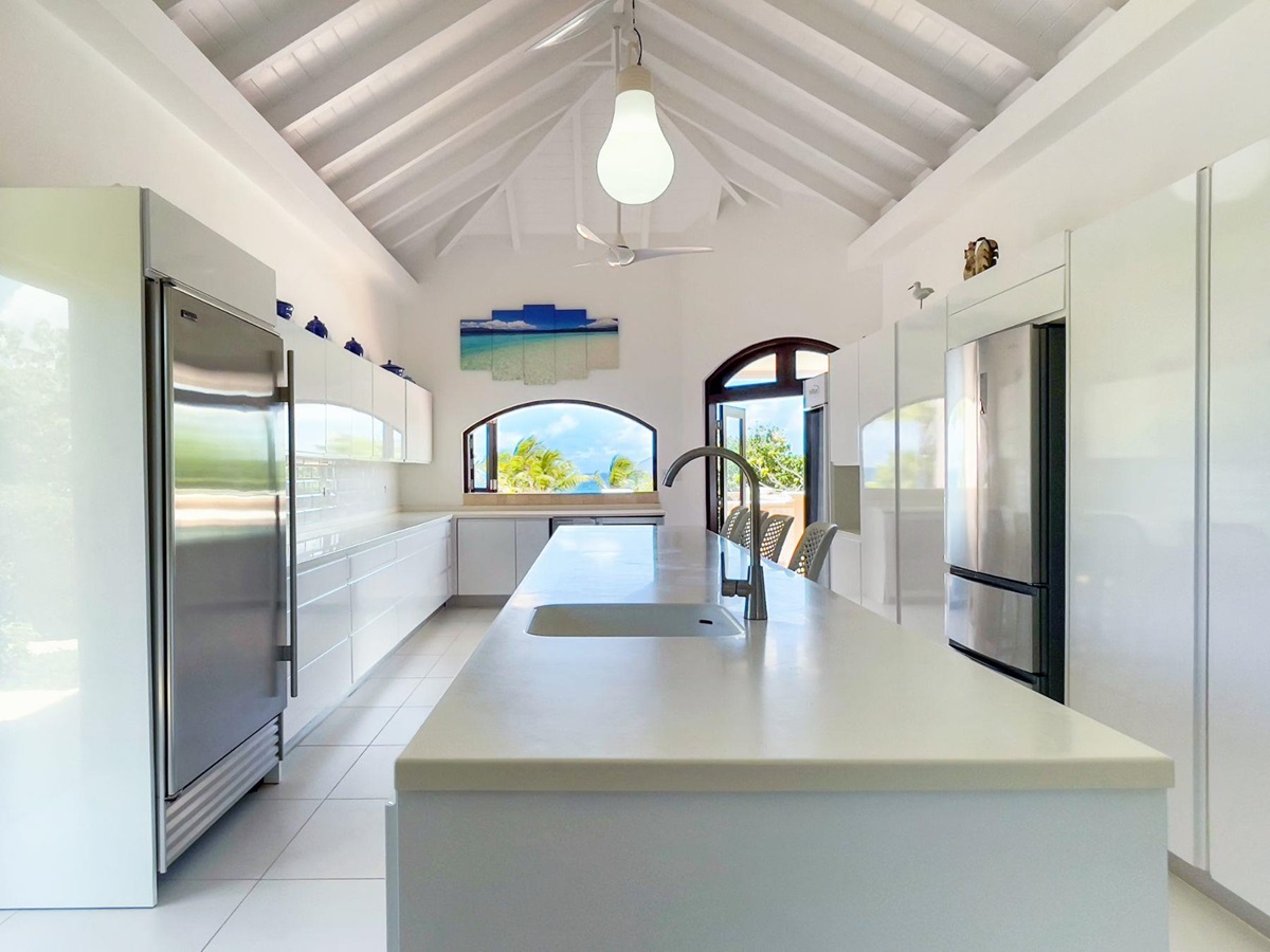 Kitchen at Villa Indigo in Anguilla