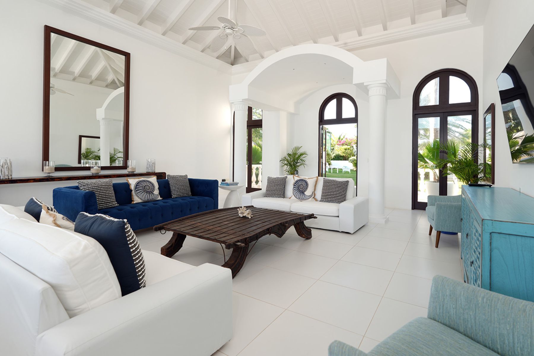Living Room at Villa Indigo in Anguilla 