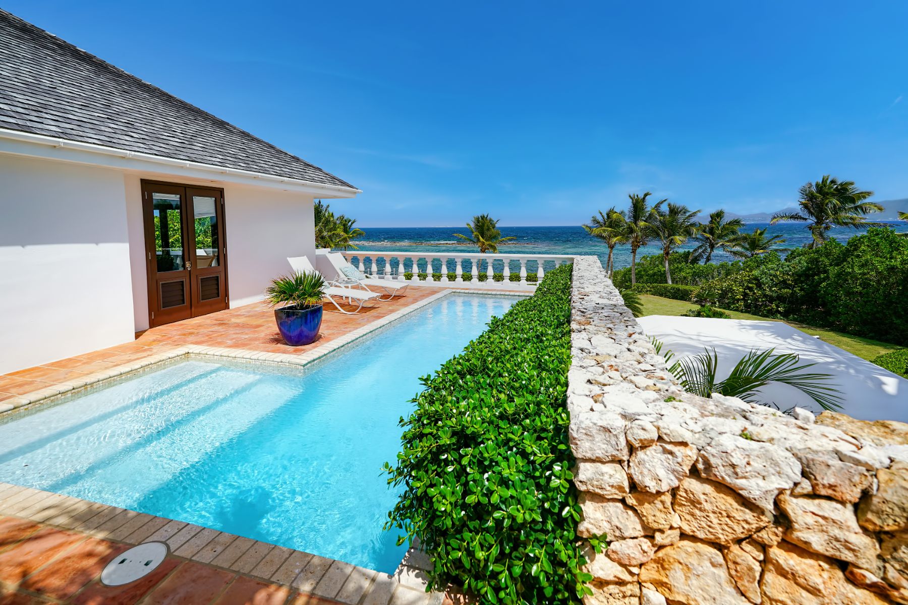 Second Swimming Pool at Villa Indigo in Anguilla 