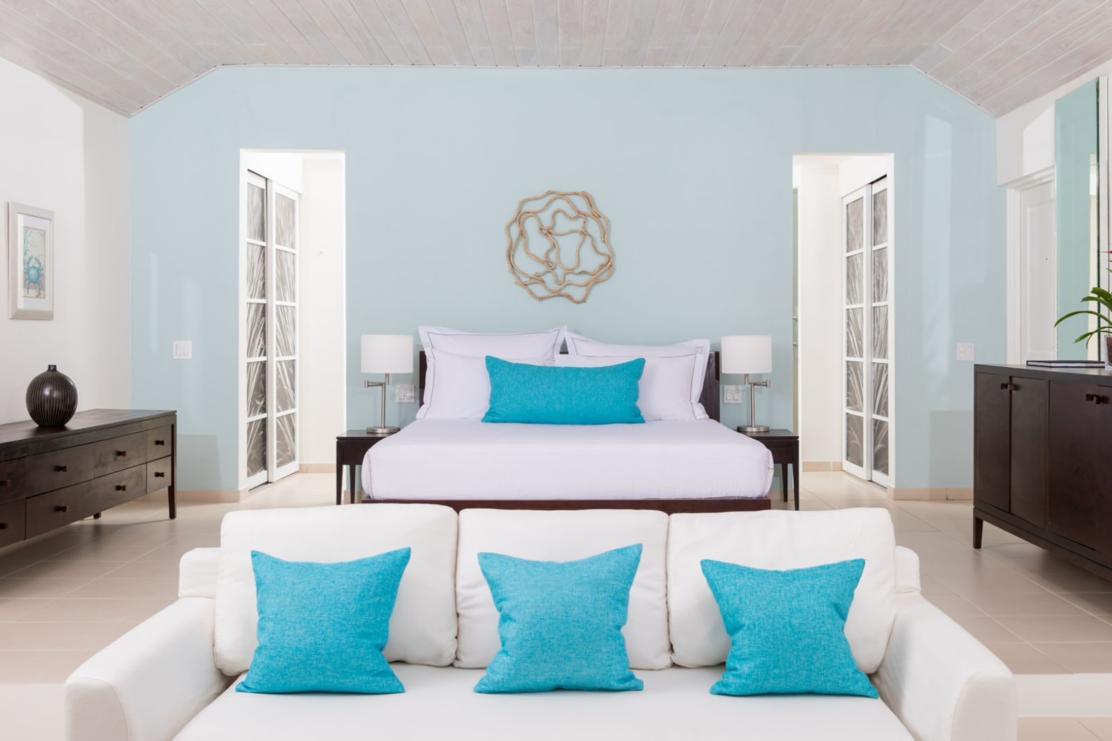 Ocean Suite Bedroom at Carlisle Bay in Antigua