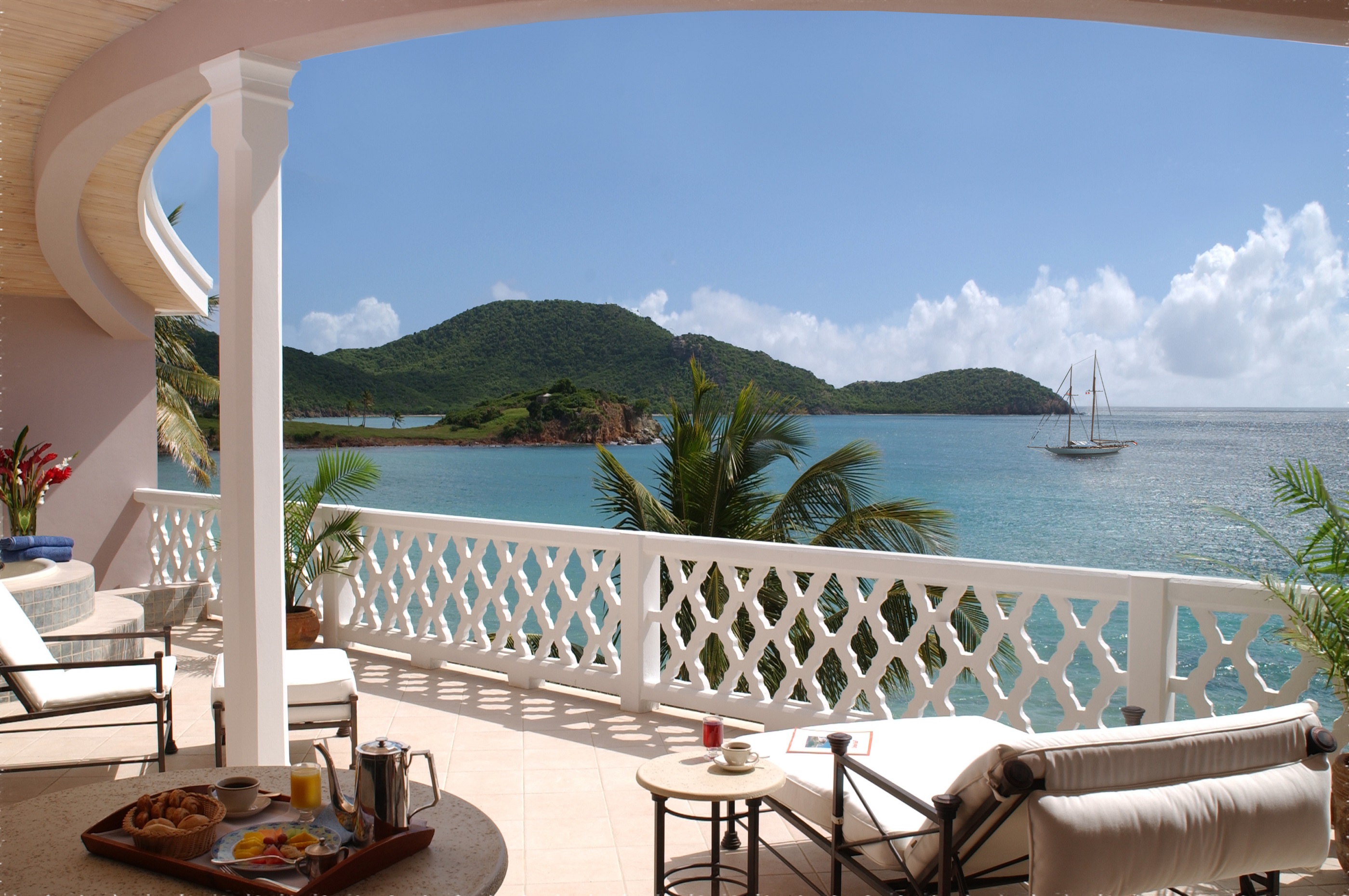 Balcony of Curtain Bluff, Antigua