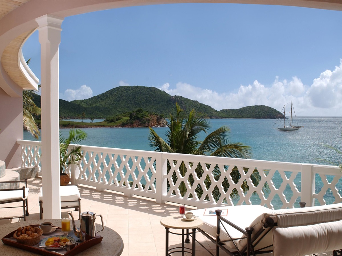 Balcony of Curtain Bluff, Antigua