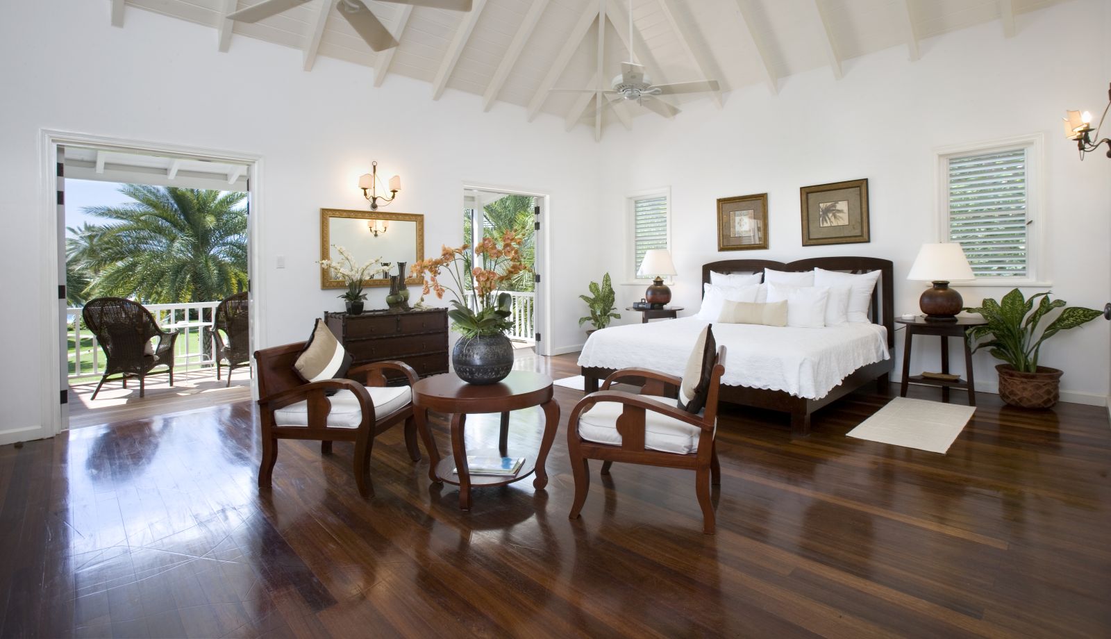 Spacious guest room at the Inn at English Harbour Antigua