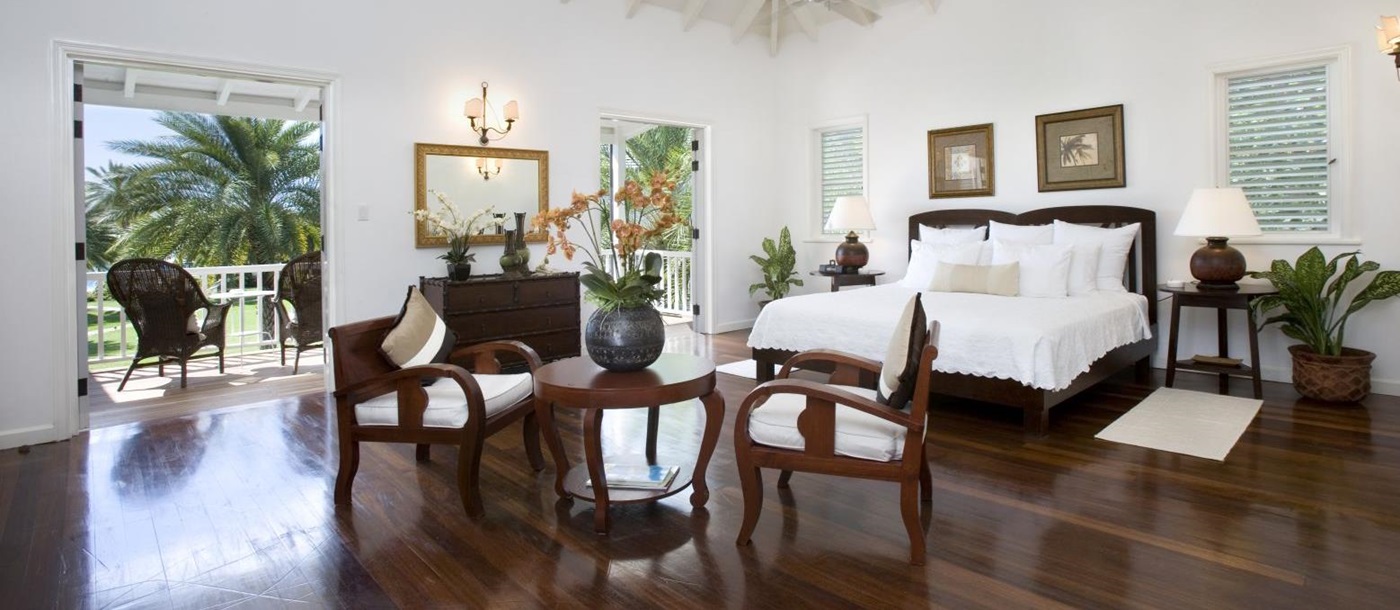 Spacious guest room at the Inn at English Harbour Antigua