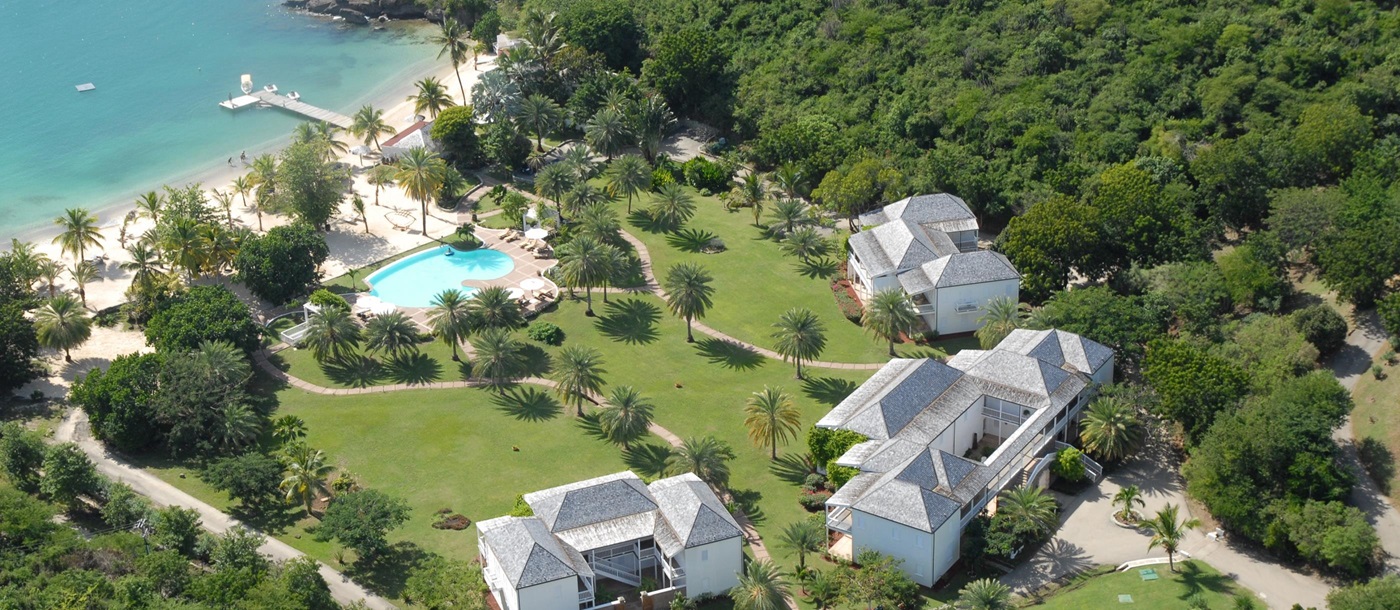 Aerial of Inn at the English Harbour, Antigua