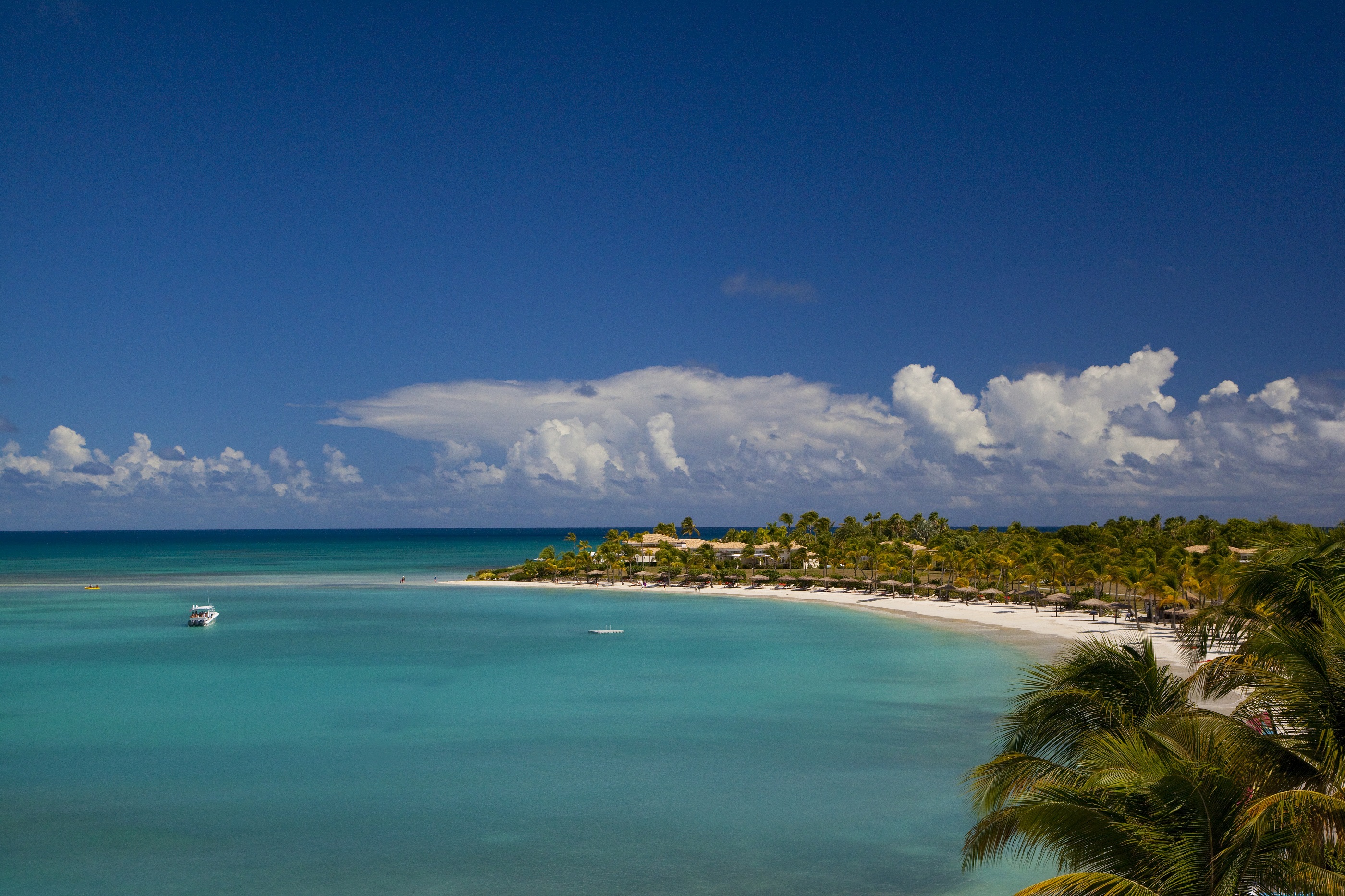 The beach at Jumby Bay, Antigua