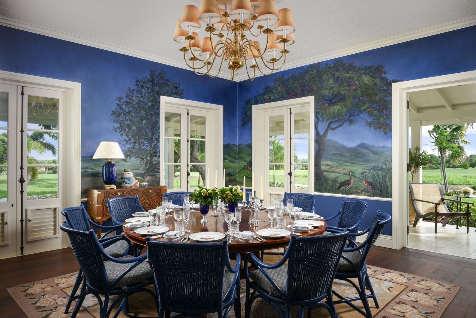 Private dining at Jumby Bay, Antigua