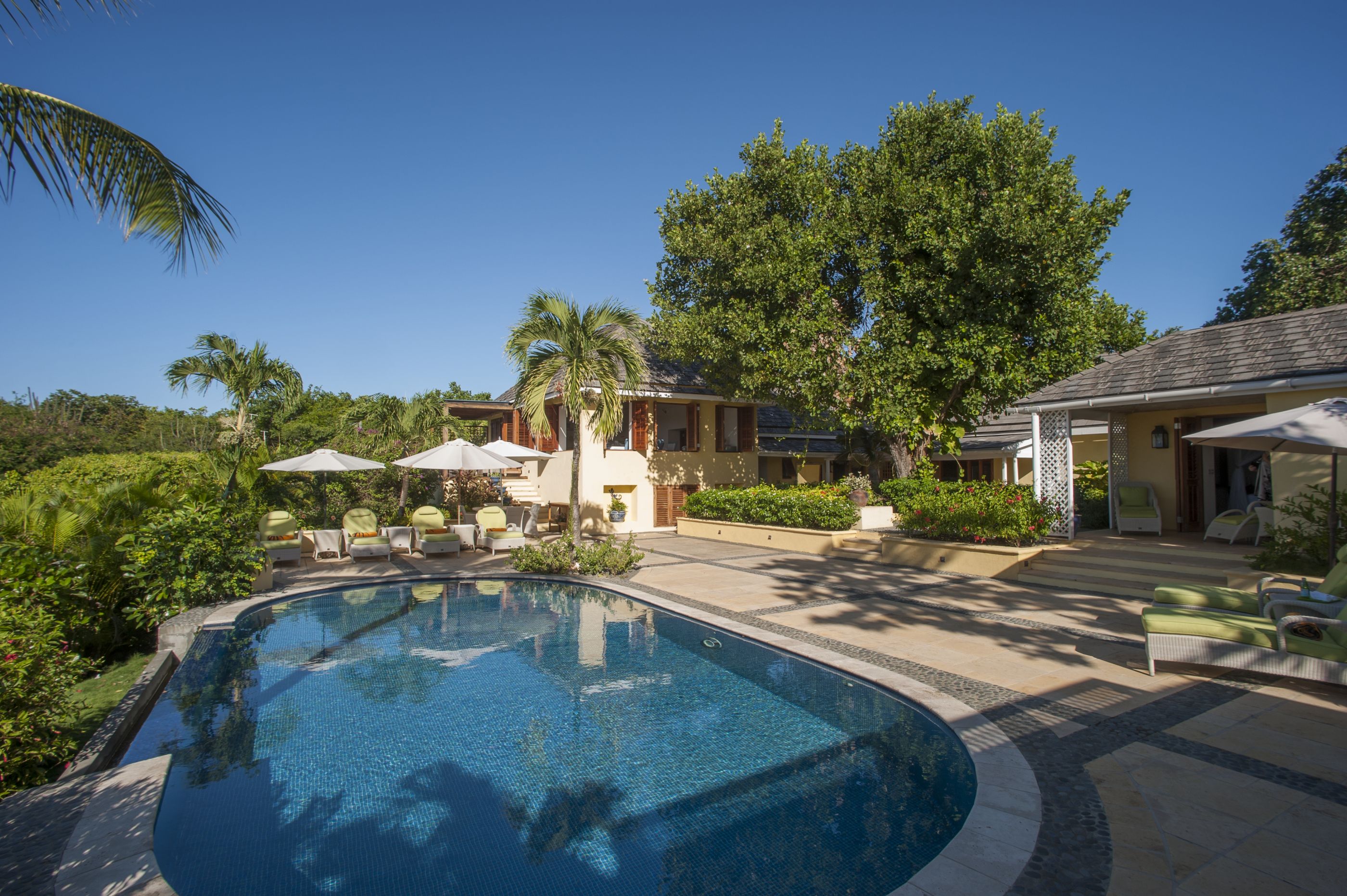 pool area at Bannaquit, Antigua