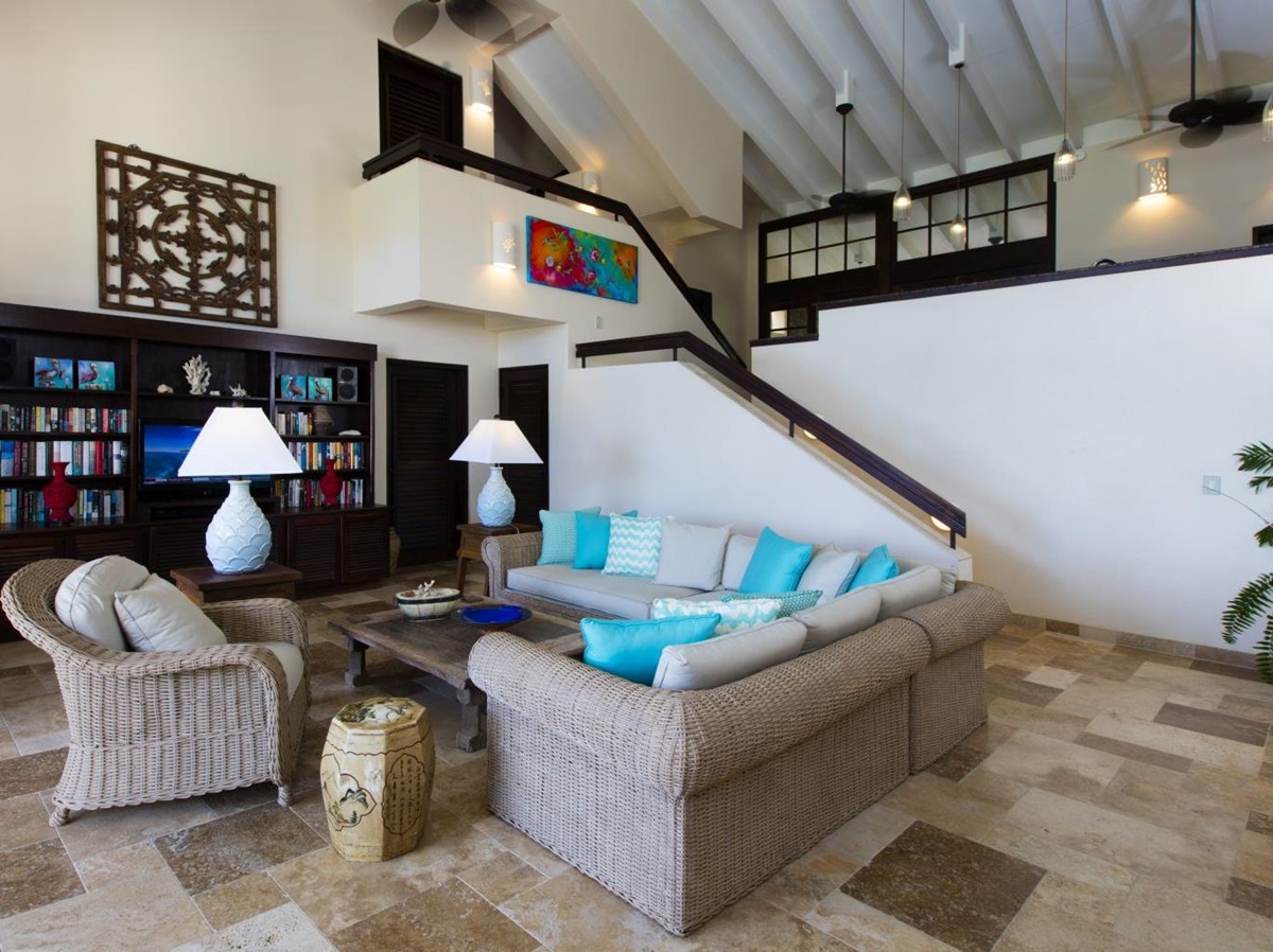 Living area in Banyan Villa