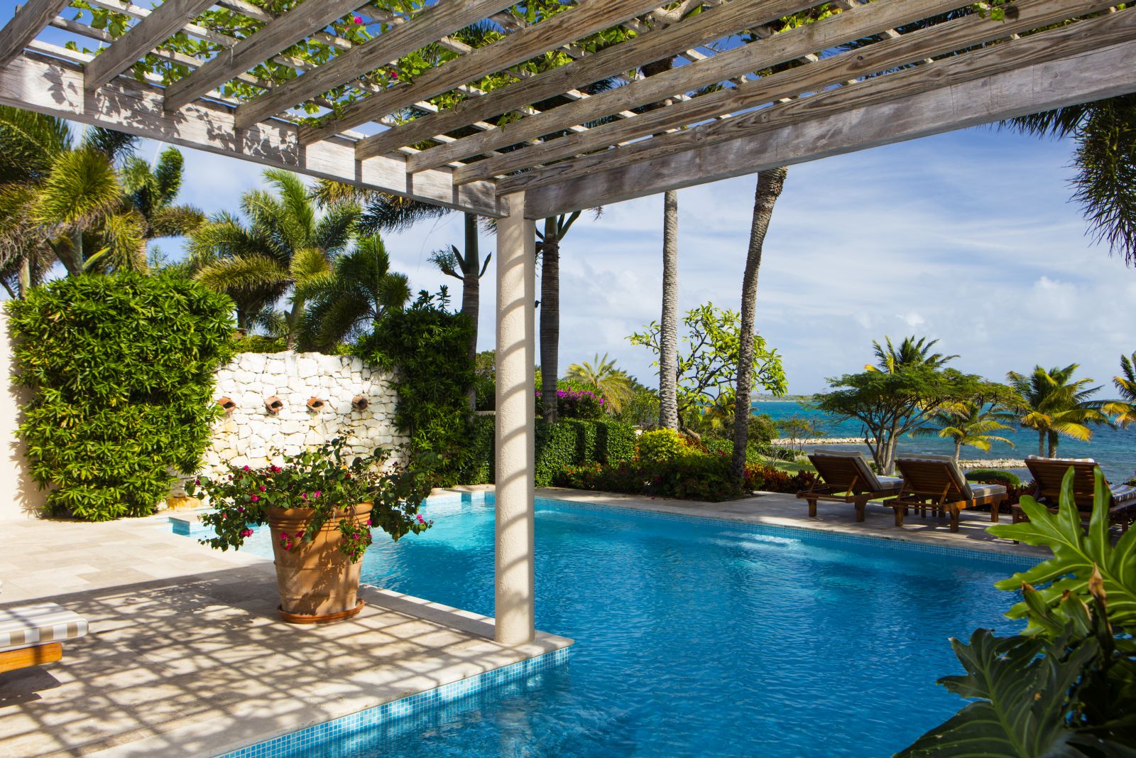Pool with Banyan Villa