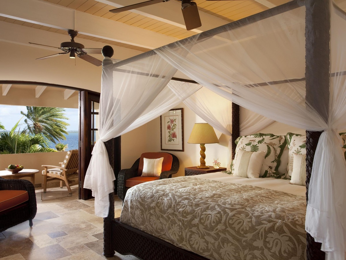 Double bedroom at Banyan Villa, Antigua