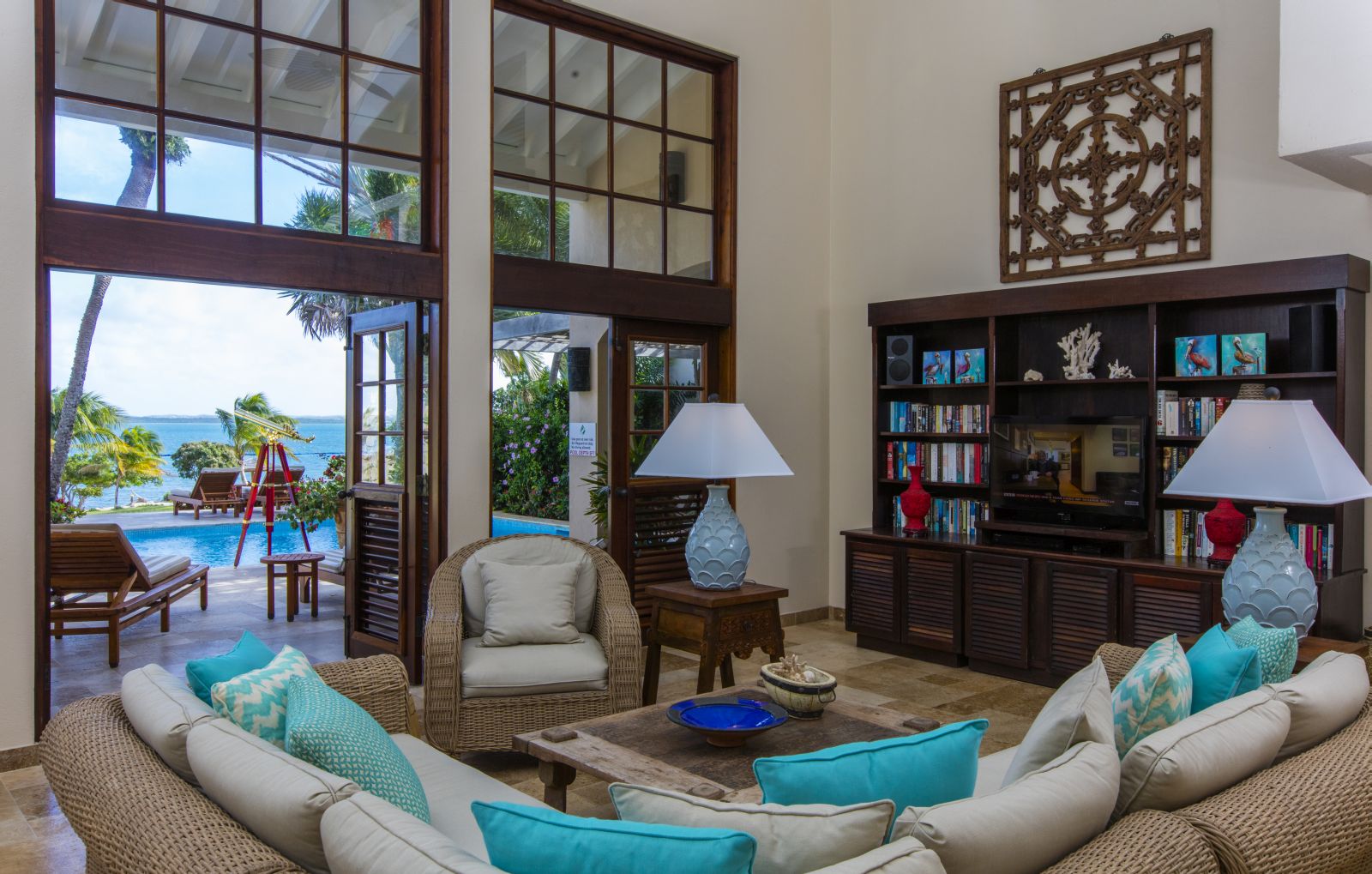 Living area of Banyan Villa, Antigua