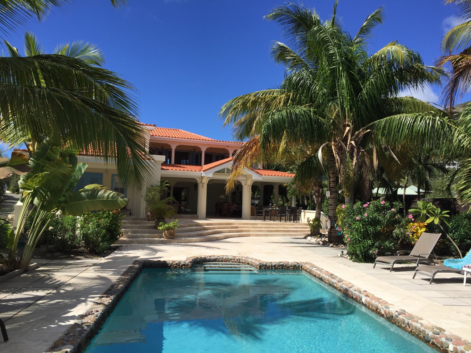 The pool at Deep Bay House in Antigua