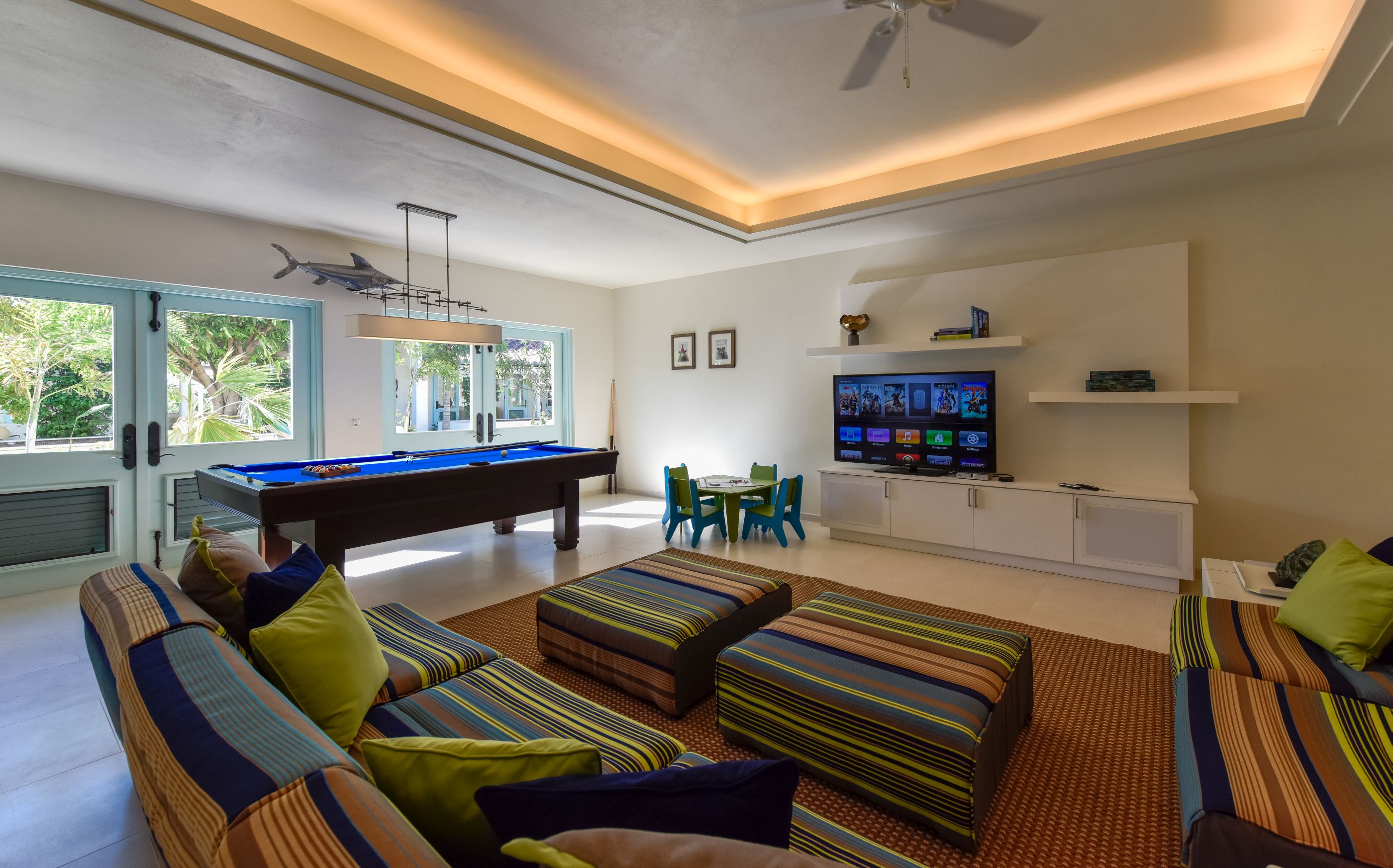 Living area at Evangeline, Antigua