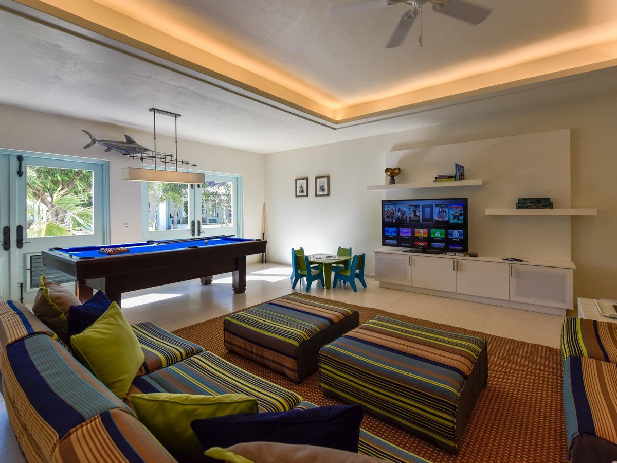 Living area at Evangeline, Antigua