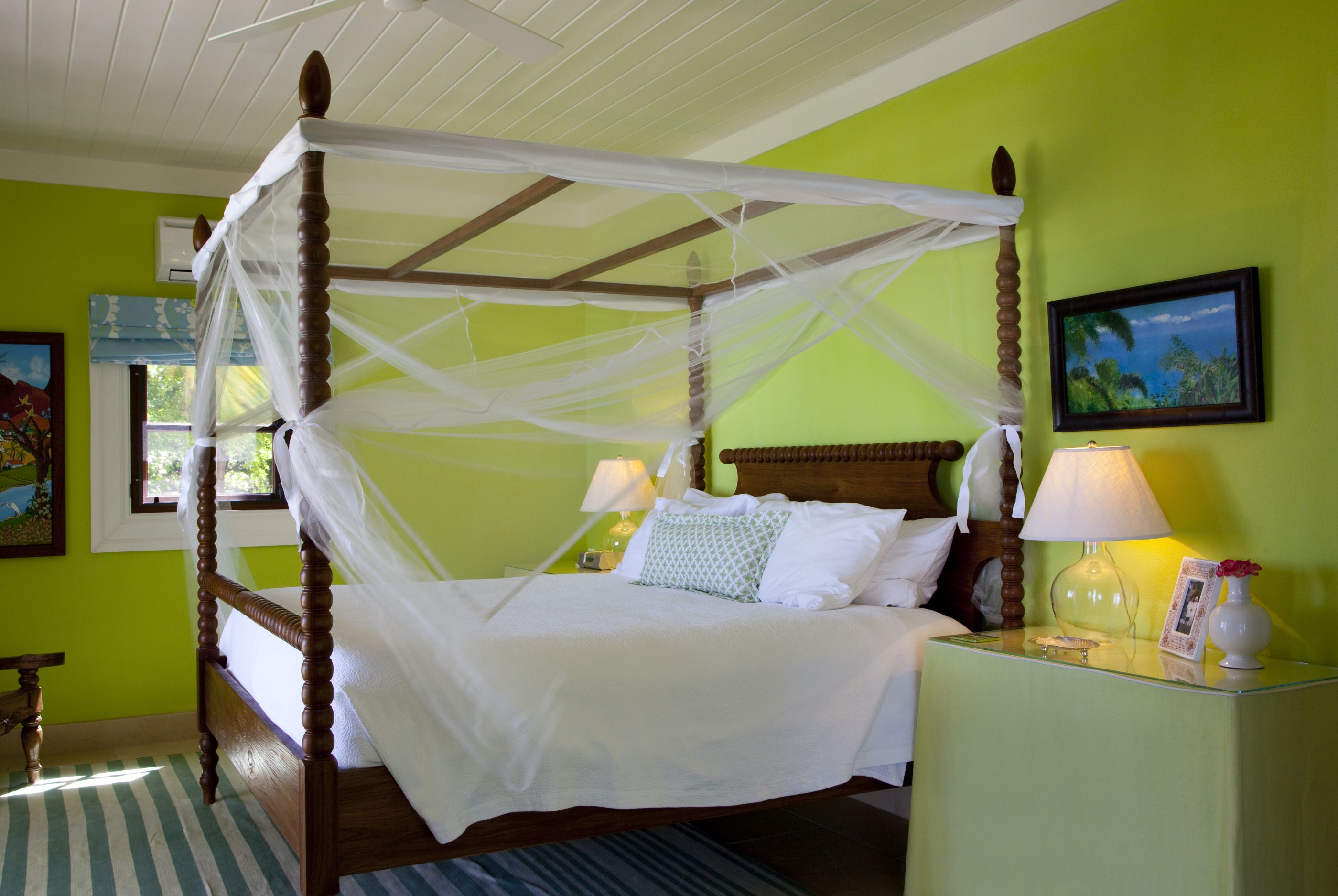 Green bedroom Frangipani, Antigua