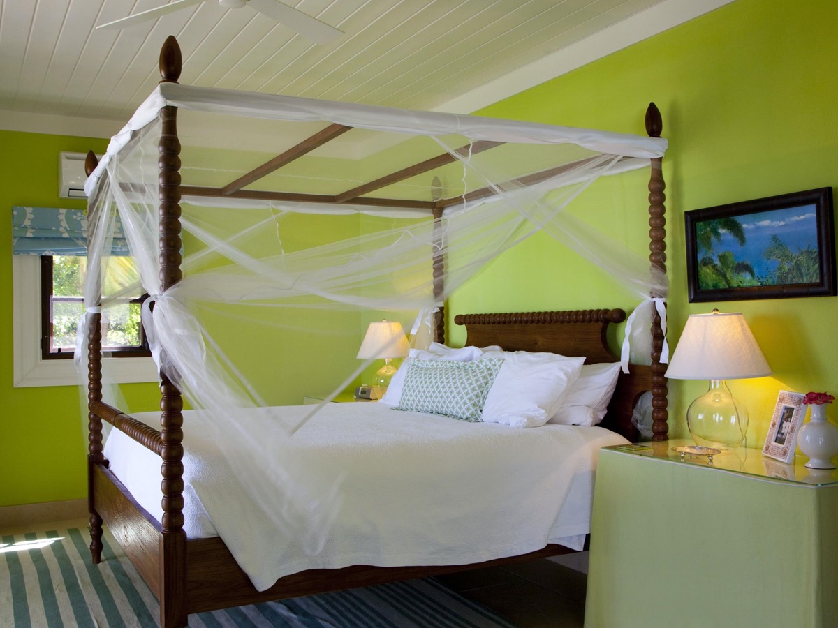 Green bedroom Frangipani, Antigua