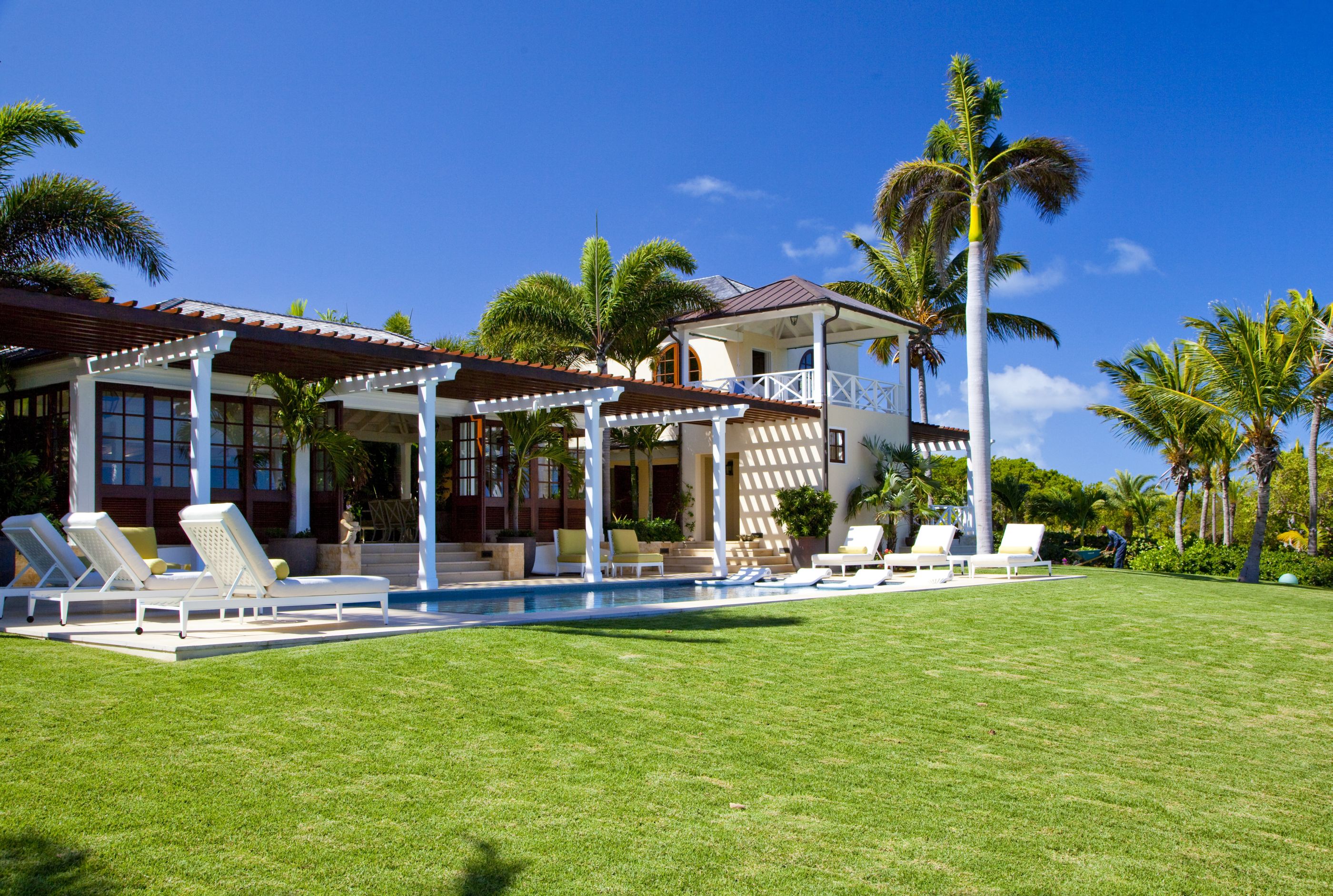 Gardens and exterior of Frangipani, Antigua
