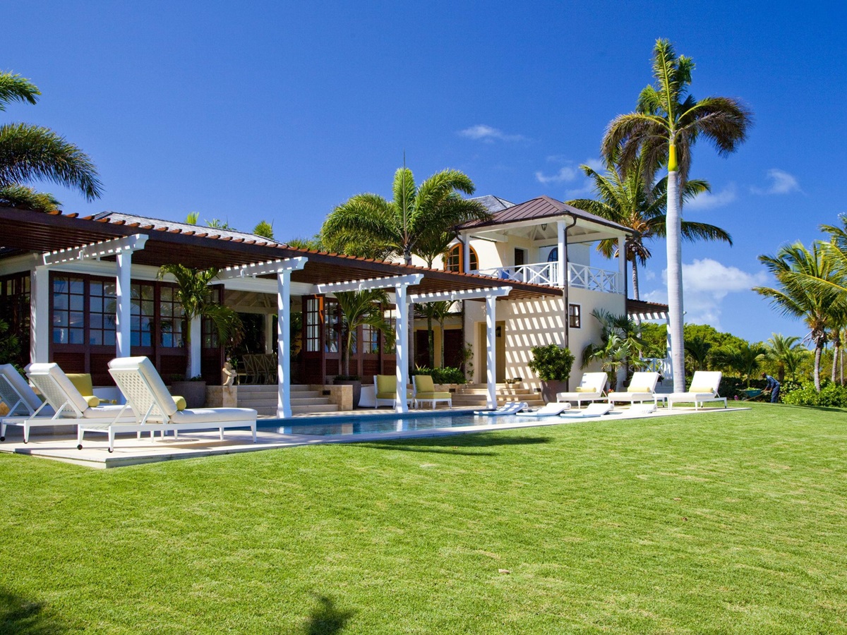 Gardens and exterior of Frangipani, Antigua