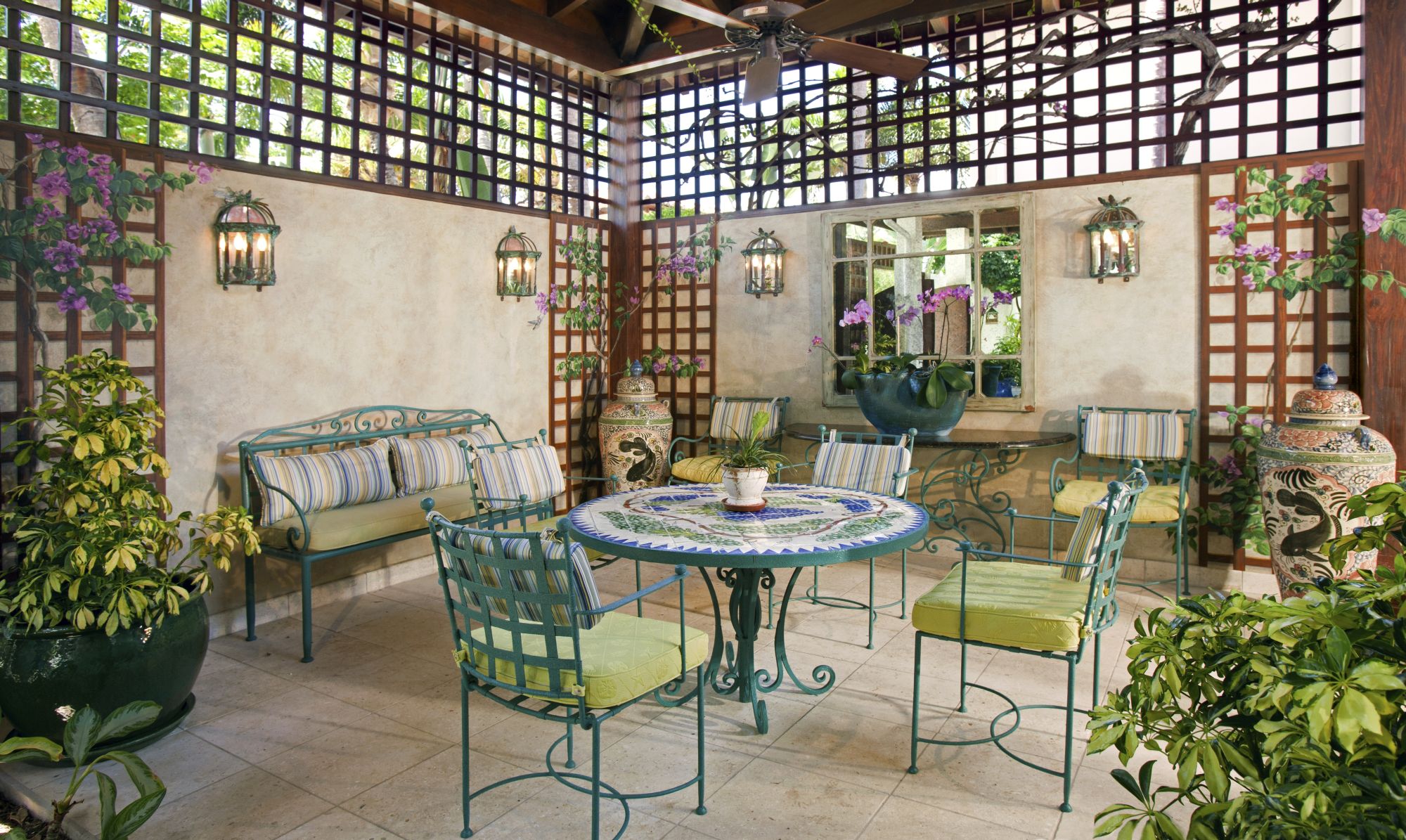 Patio at Hummingbird, Jumby Bay, Antigua