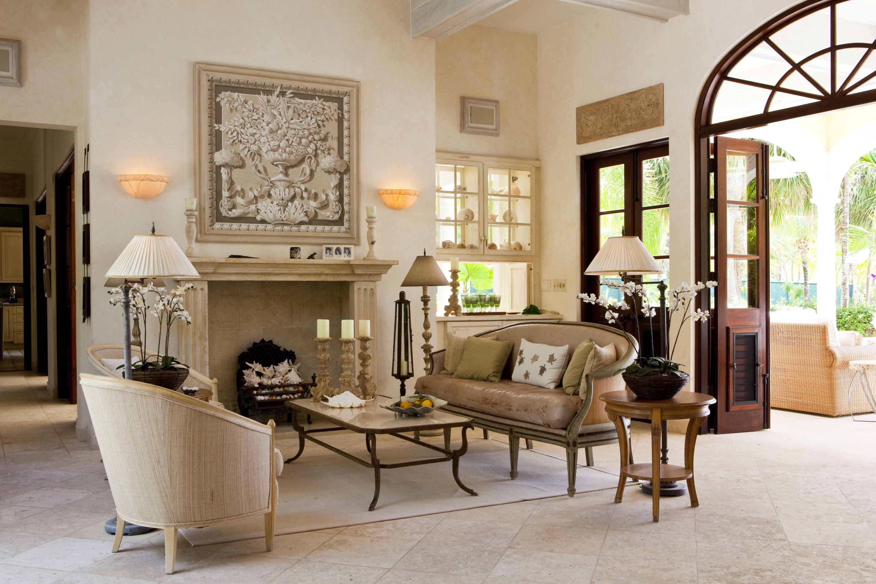 Sitting area at La Casa, Antigua