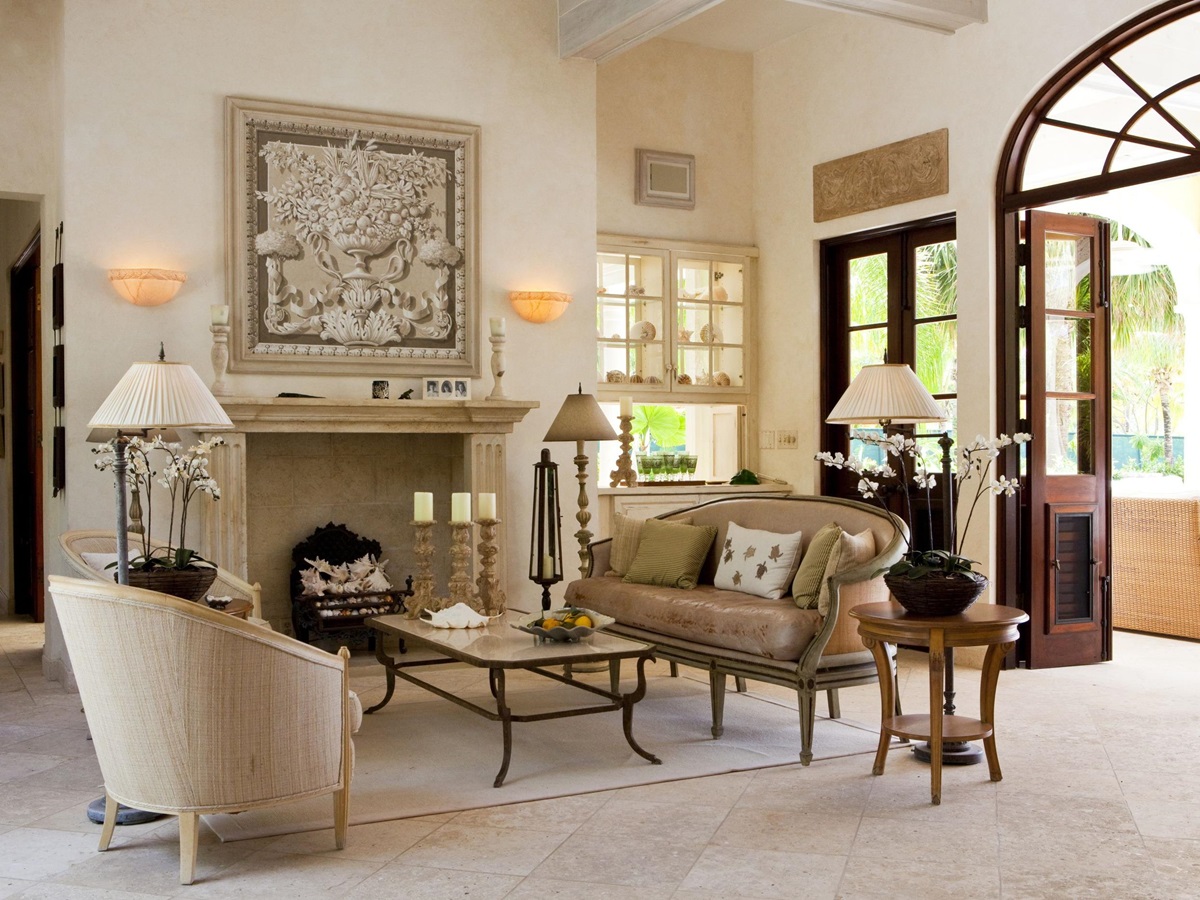 Sitting area at La Casa, Antigua