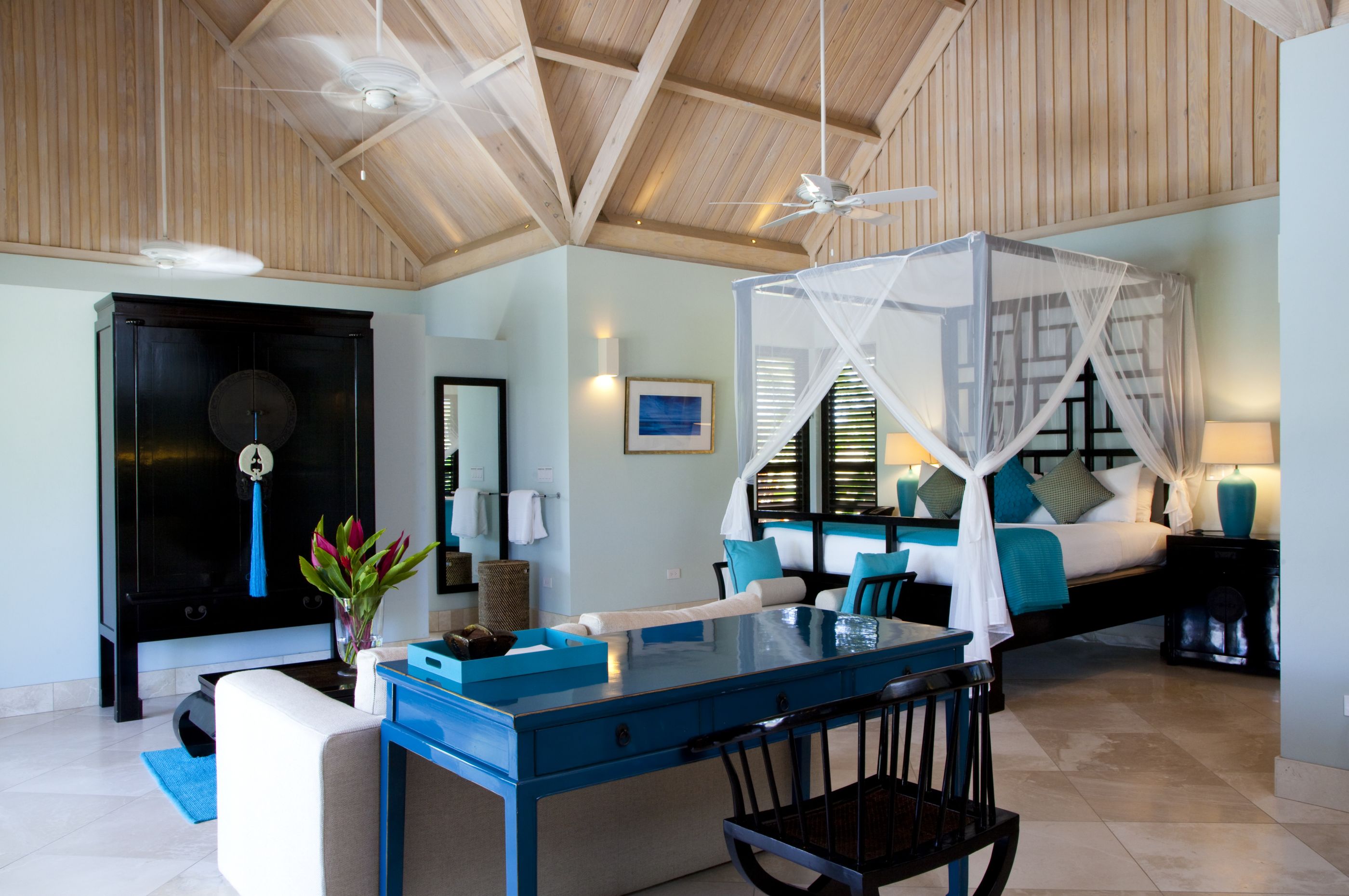 Double bedroom at Lazy Lizard, Antigua