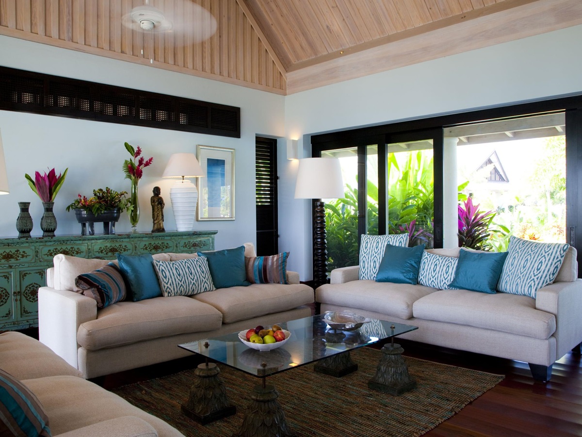 Living area of Lazy Lizard, Antigua