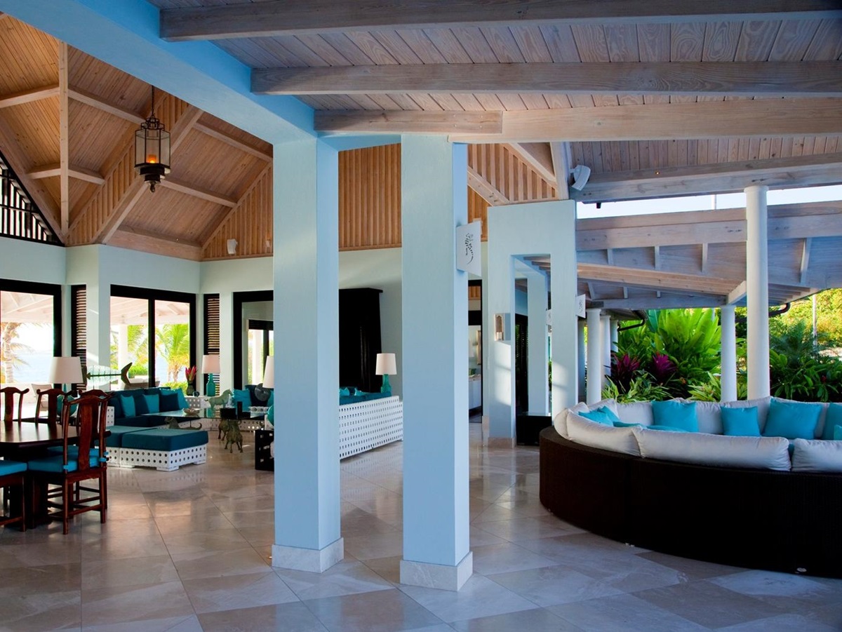 the open plan of lazy lizard, antigua