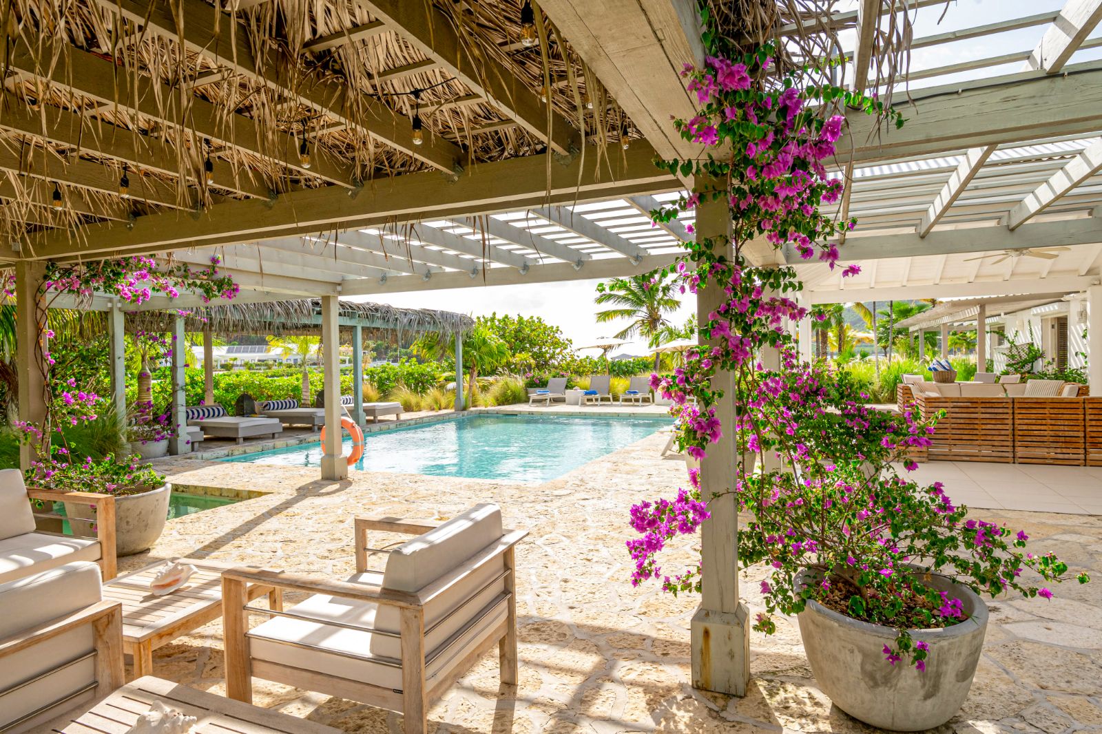 Outdoor Living at Palm Point in Antigua