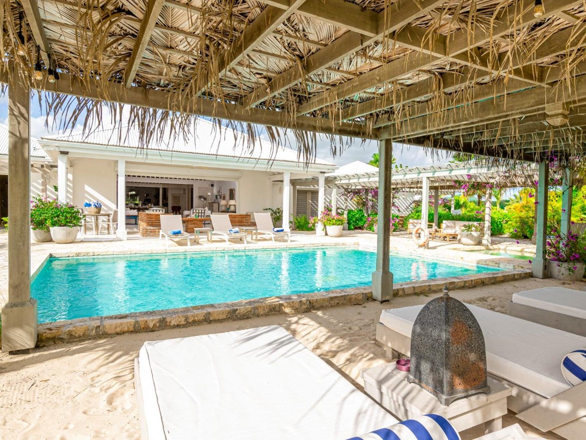 Poolside at Palm Point in Antigua