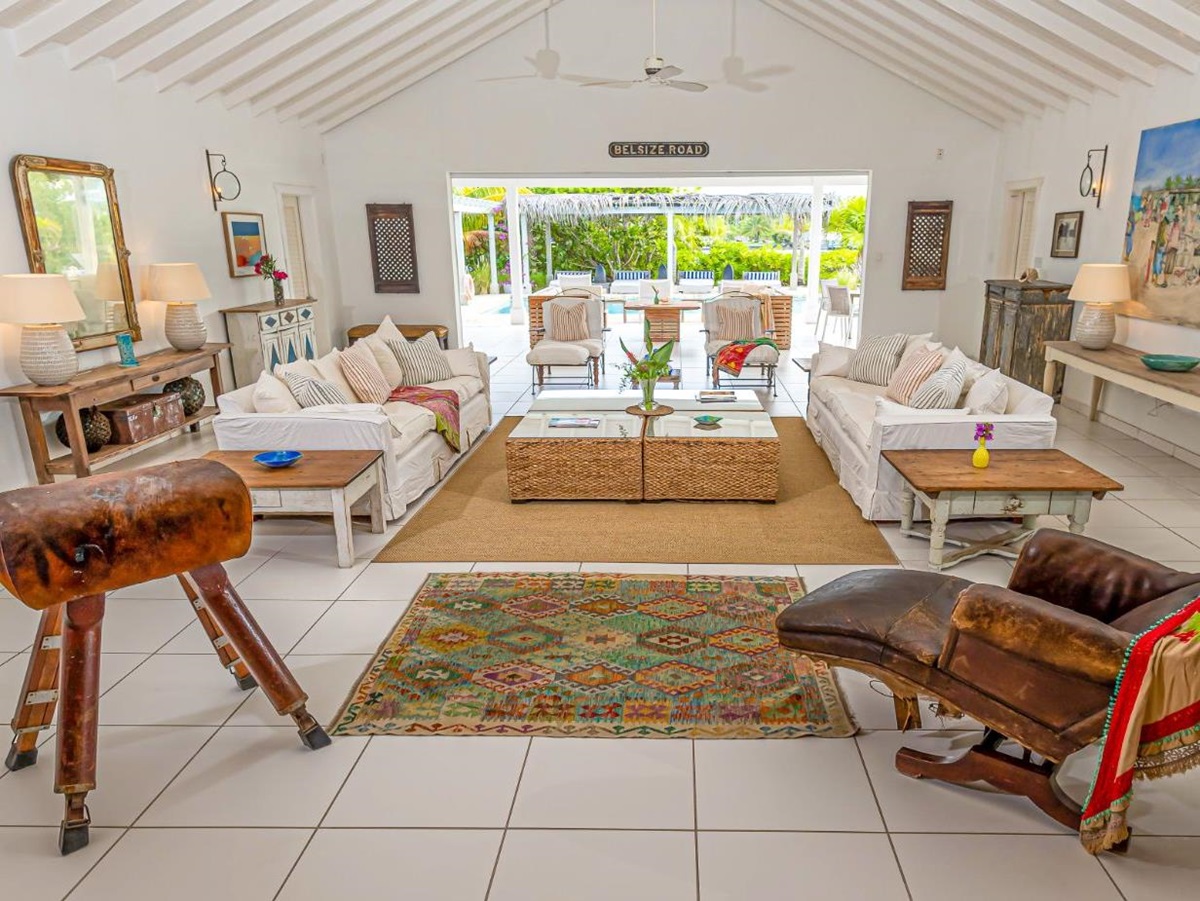Living Room at Palm Point in Antigua