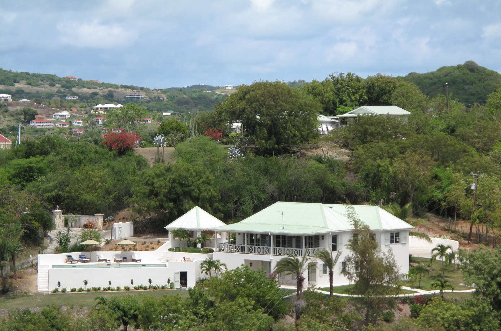 Facade of Pigeon Beach House, Antigua