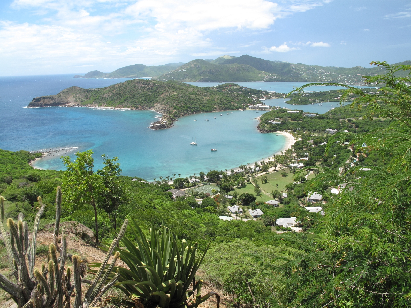 The view from Shirley Heights near Pigeon Beach House, Antigua