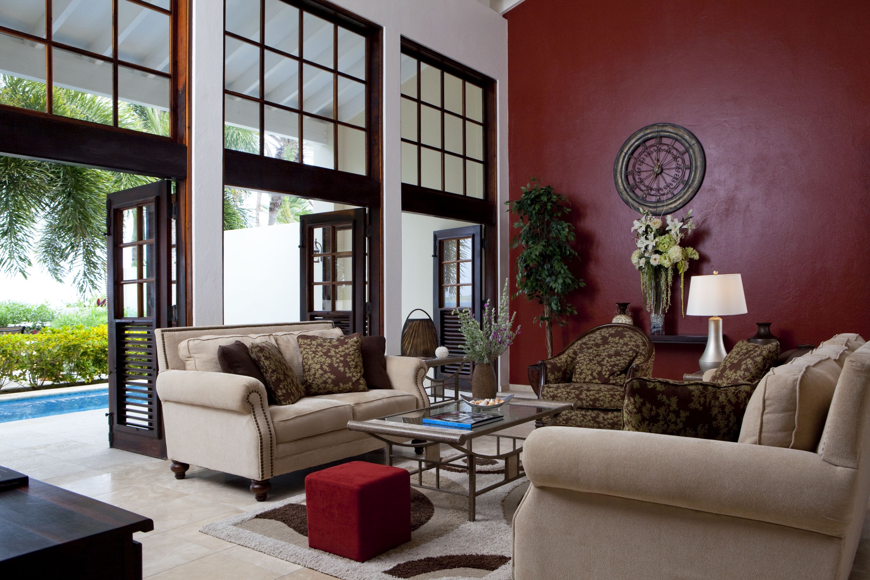 Living area of Palm Point, Antigua