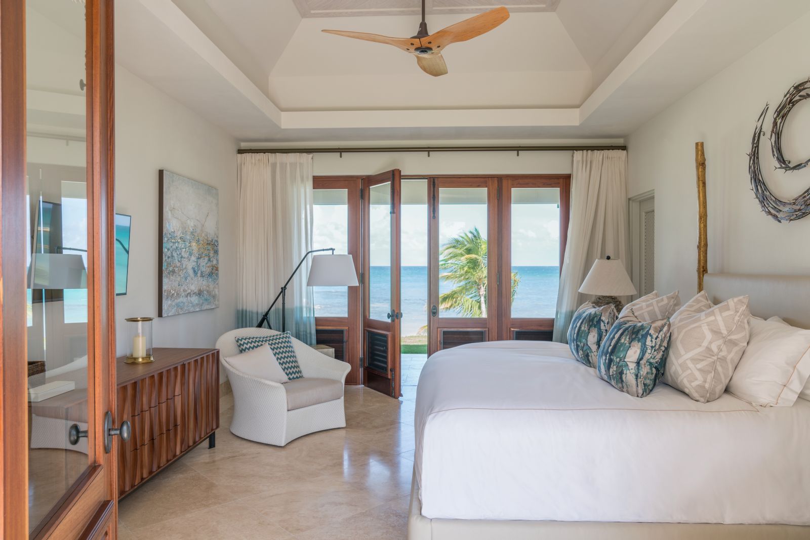 Bedroom at Pure Turquoise-Jumby Bay-Antigua