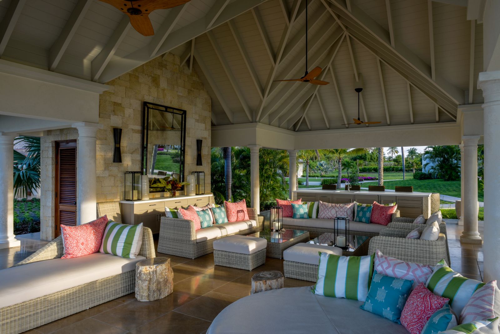 Cabana lounge at Pure Turquoise-Jumby Bay-Antigua
