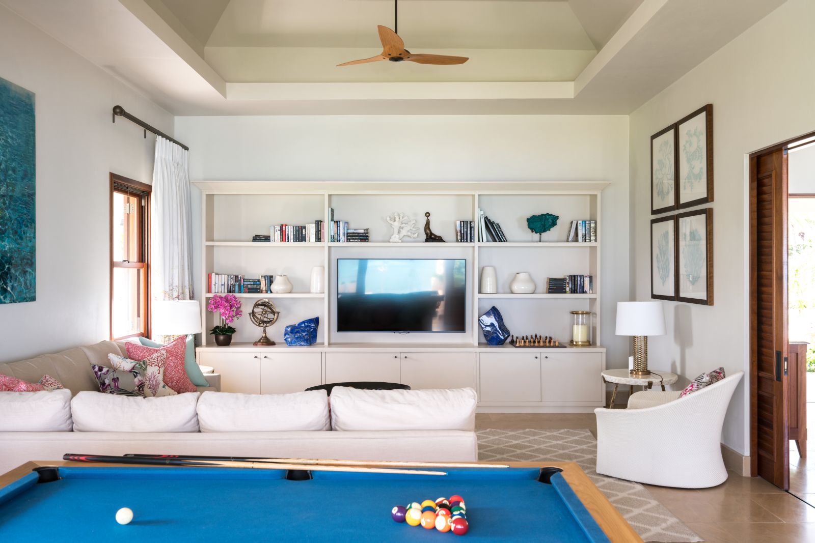  Pure Turquoise-Jumby Bay-Antigua - media room
