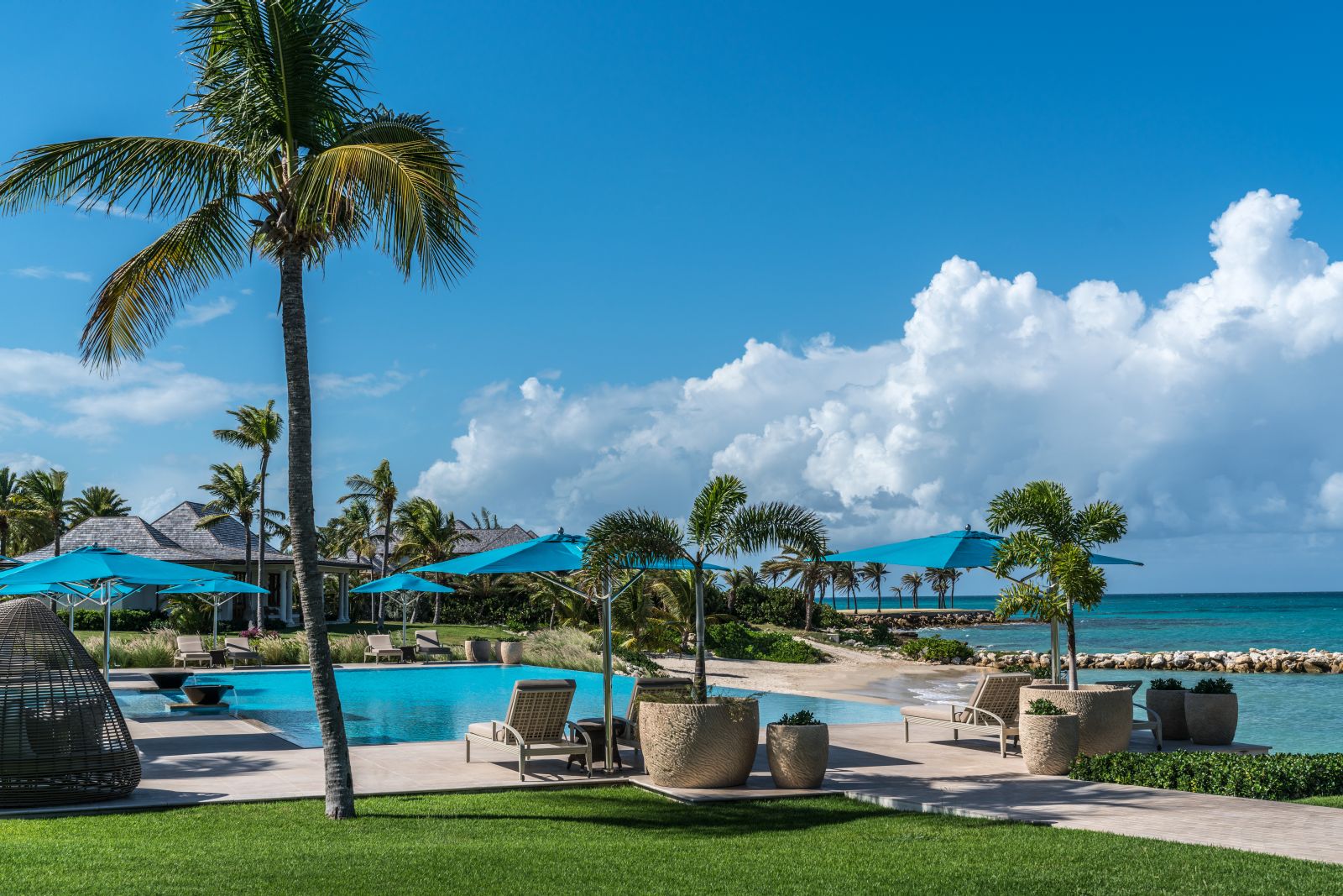 Terrace view at Pure Turquoise-Jumby Bay-Antigua