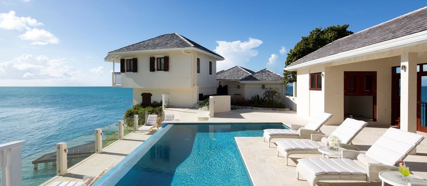 Pool and sea-Rock Cottage - Antigua